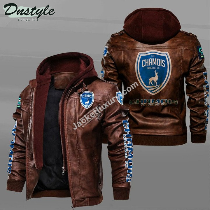 Chamois Niortais FC leather jacket