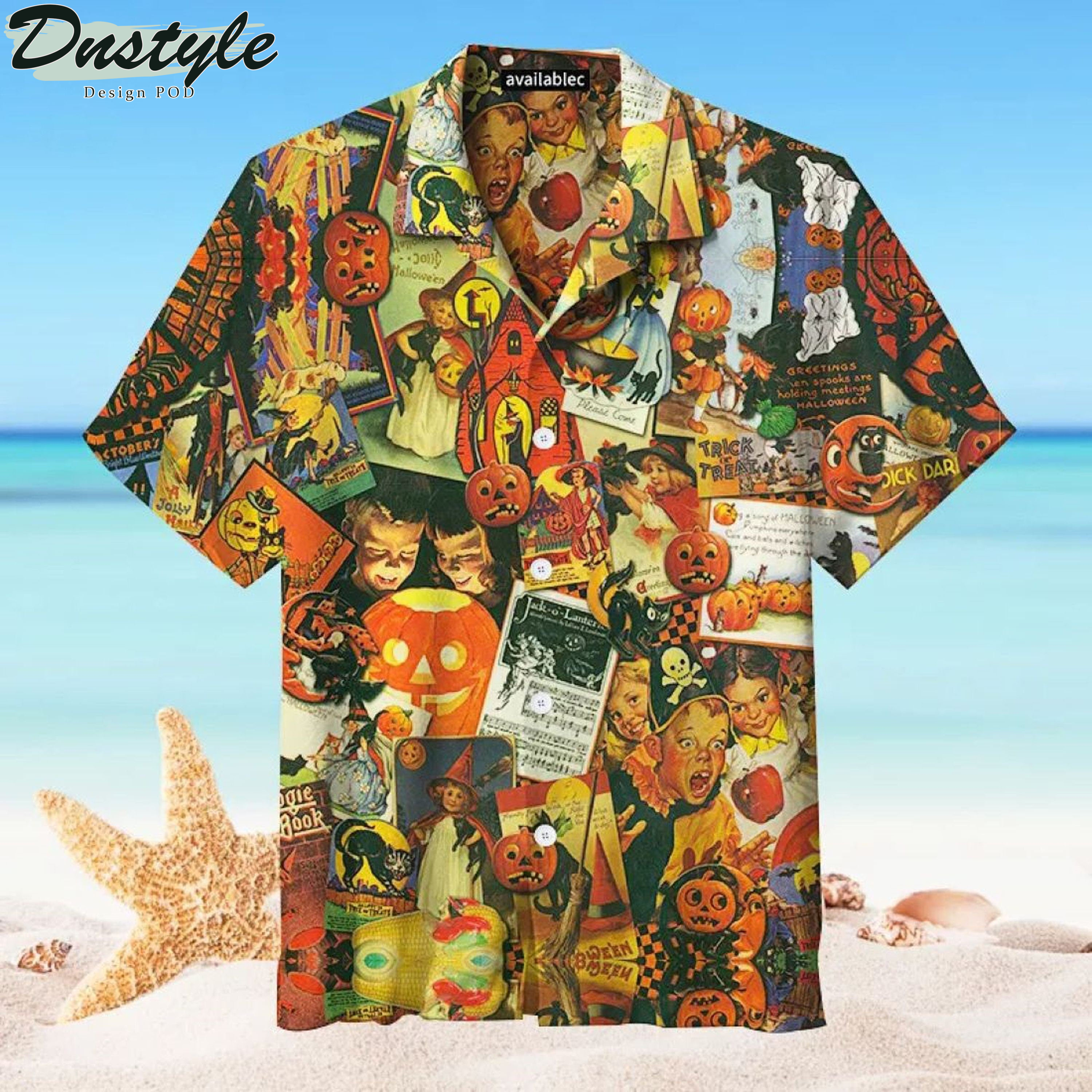 Trick Or Treat Halloween Hawaiian Shirt