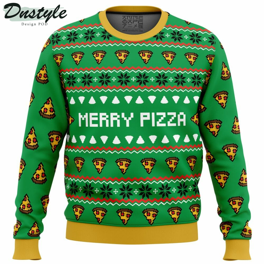 Merry Pizza Ugly Christmas Sweater
