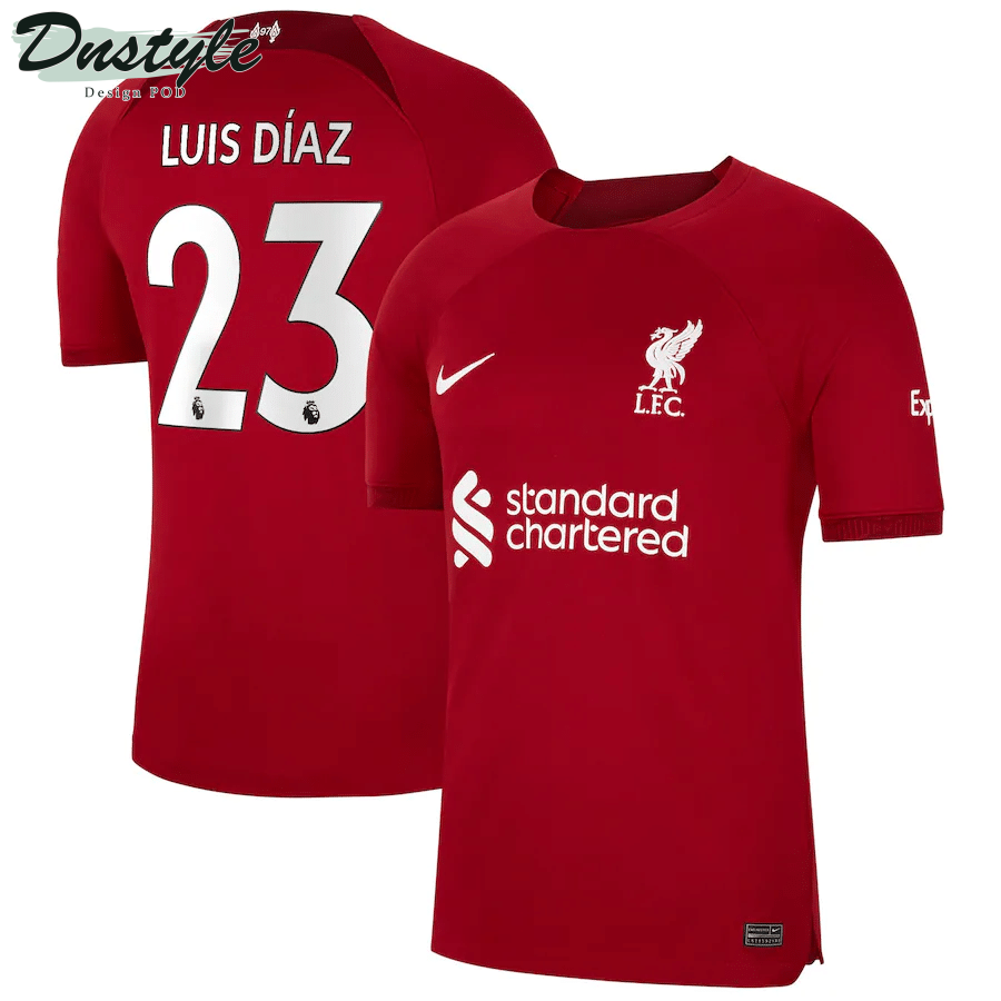 Luis Diaz #23 Liverpool Men 2022/23 Home Jersey - Red