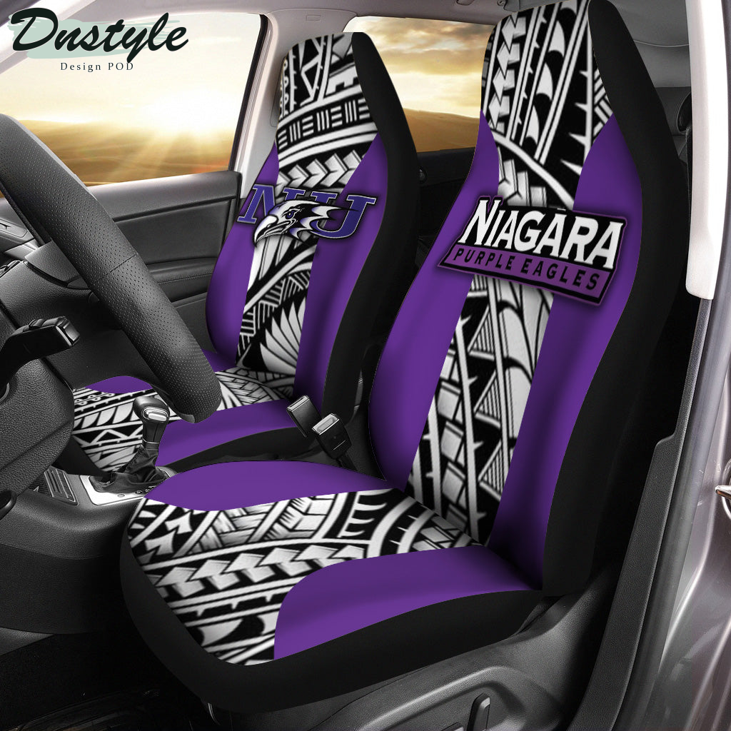 Niagara Purple Eagles Polynesian Car Seat Cover