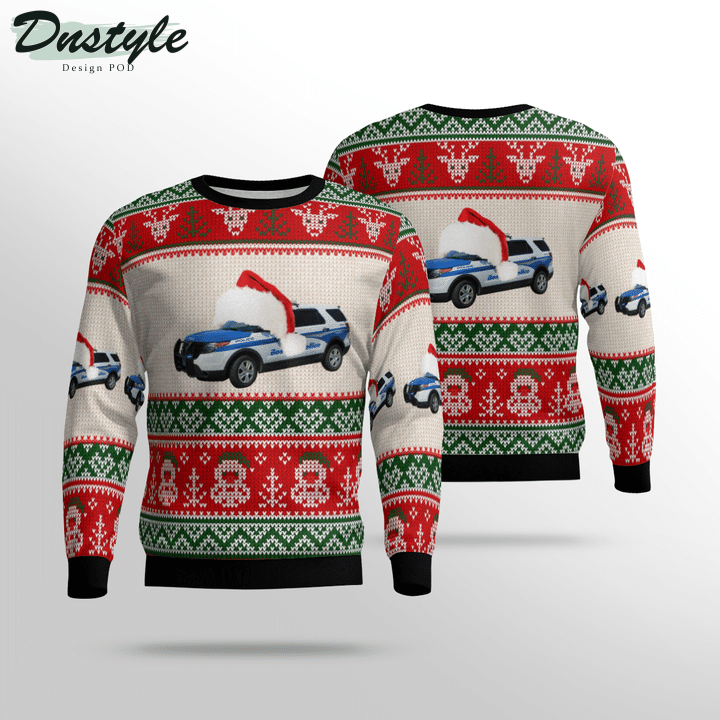 Boston Police Department Ugly Christmas Sweater