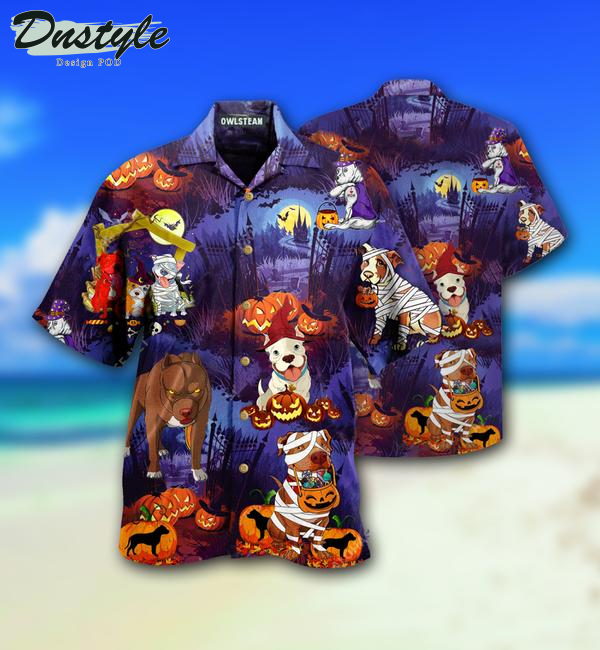 Dogs And Halloween Scary Limited Hawaiian Shirt