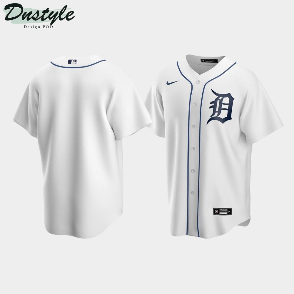 Men’s Detroit Tigers White Home Jersey MLB Jersey
