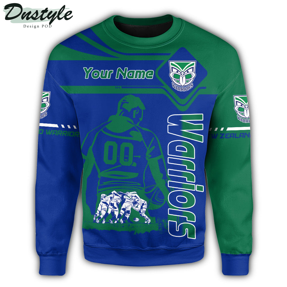 New Zealand Warriors Sweatshirt NRL Pentagon Style Personalized