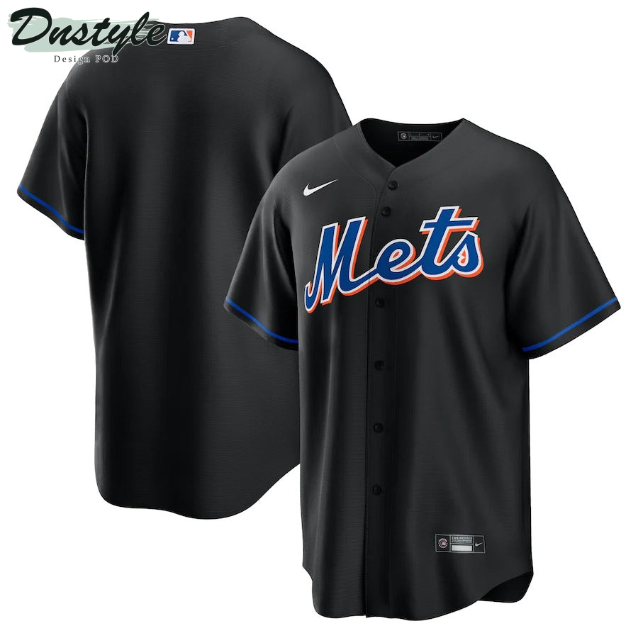 Men's New York Mets Nike Black 2022 Alternate Replica Team Jersey