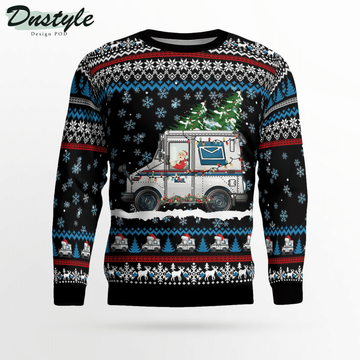 Postal Worker Ugly Merry Christmas Sweater