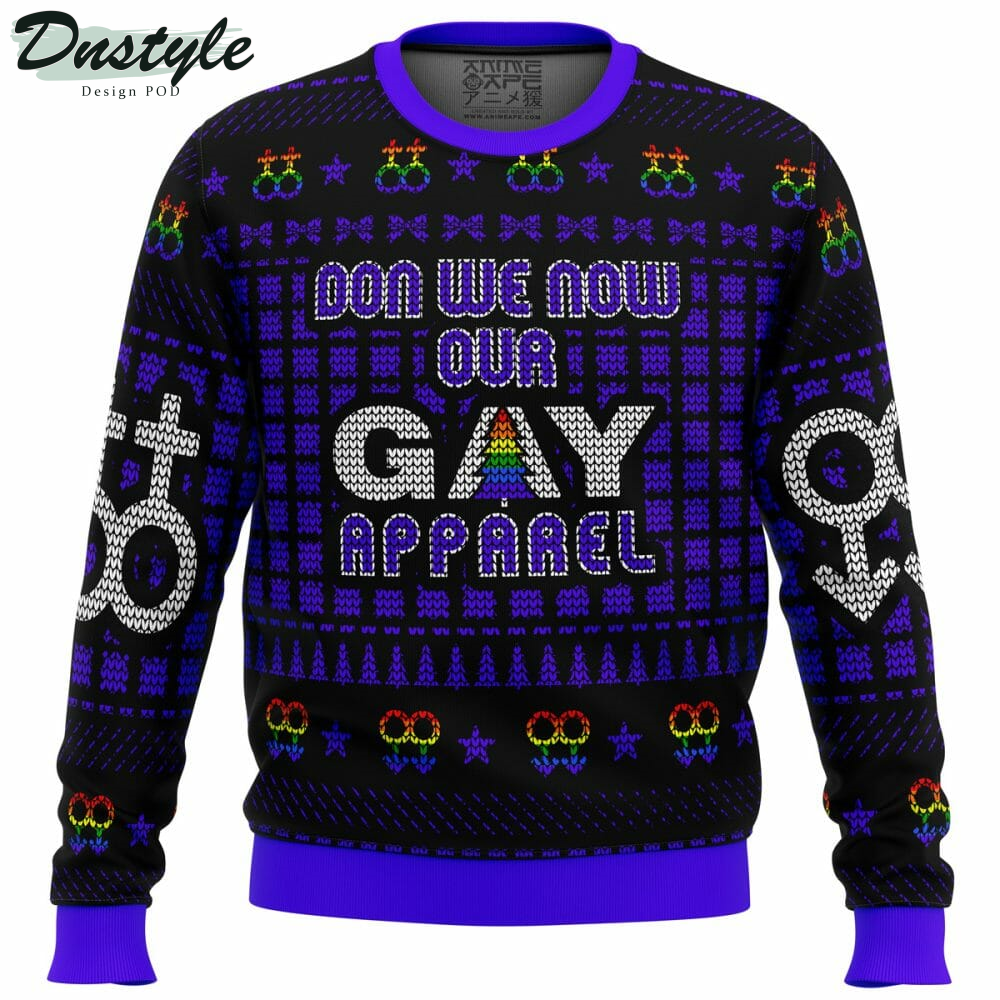 Don We Now Our Gay Apparel LGBT Ugly Christmas Sweater