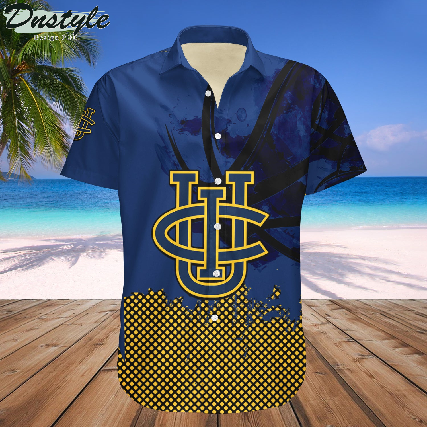 California Irvine Anteaters Basketball Net Grunge Pattern Hawaii Shirt