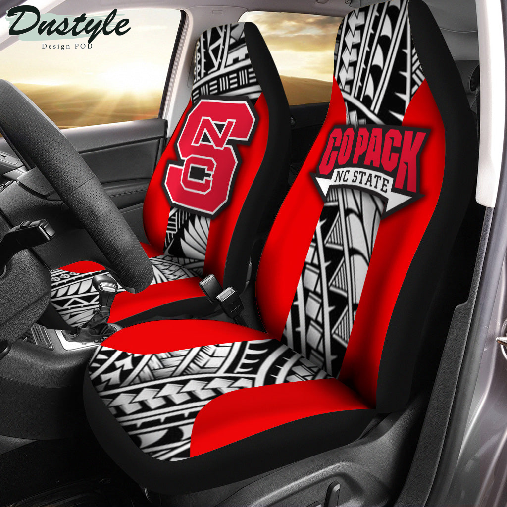 NC State Wolfpack Polynesian Car Seat Cover