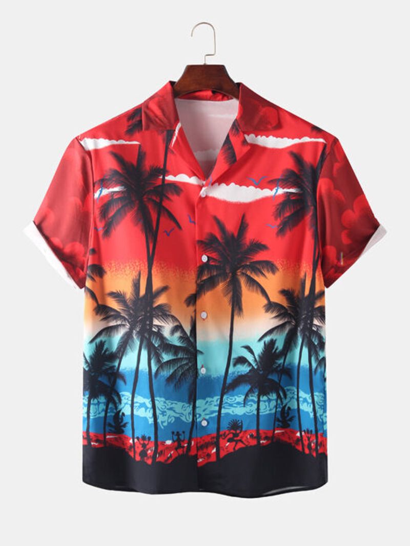 Tropical Coconut Beach Hawaiian Shirt