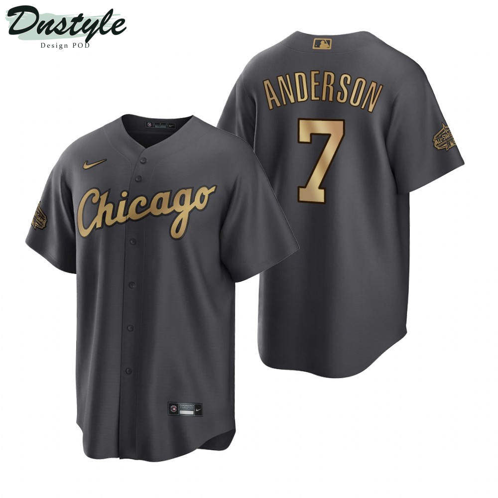 Chicago White Sox Tim Anderson Charcoal 2022 All-Star Game Jersey