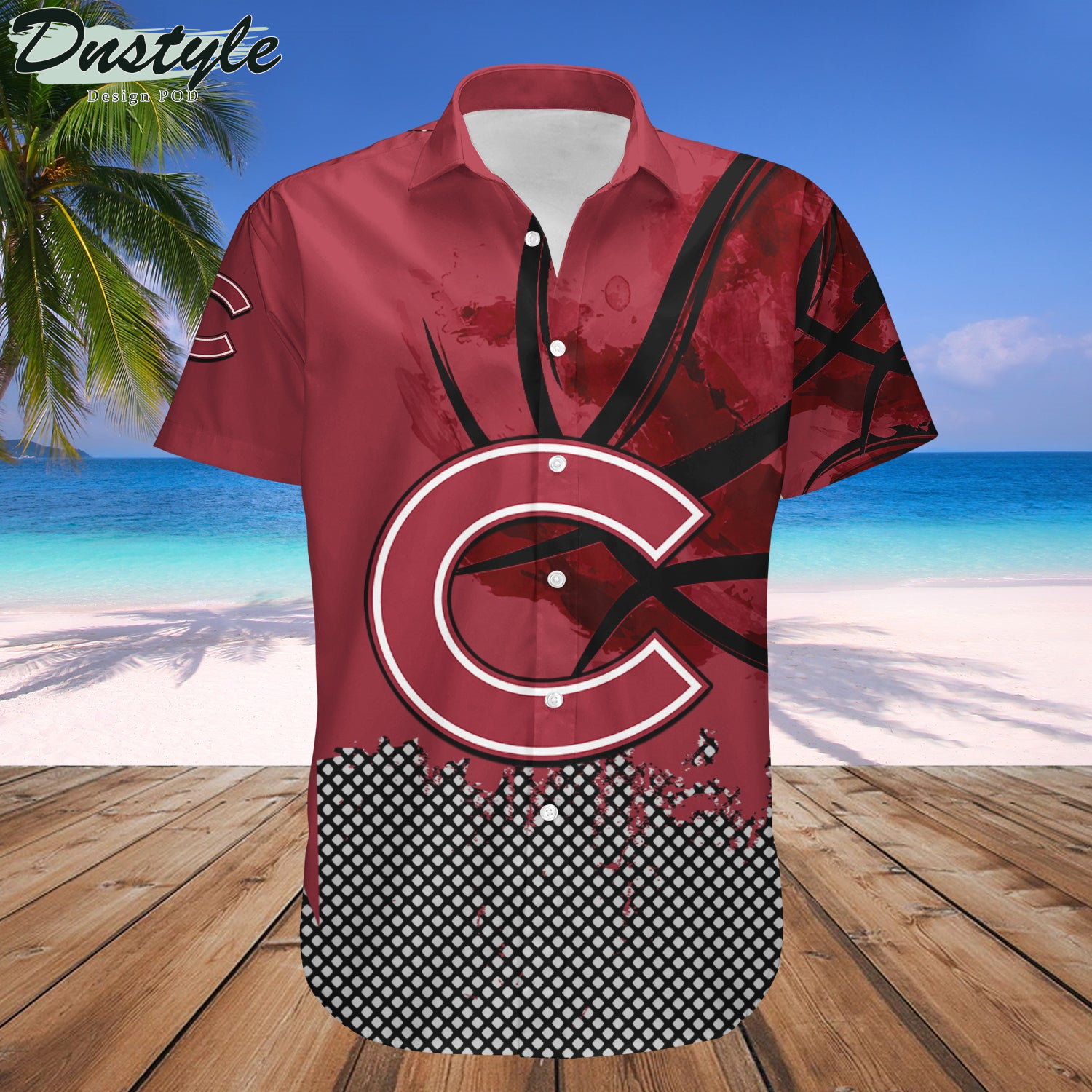 Colgate Raiders Basketball Net Grunge Pattern Hawaii Shirt