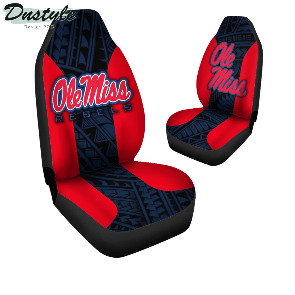 Ole Miss Rebels Polynesian Car Seat Cover