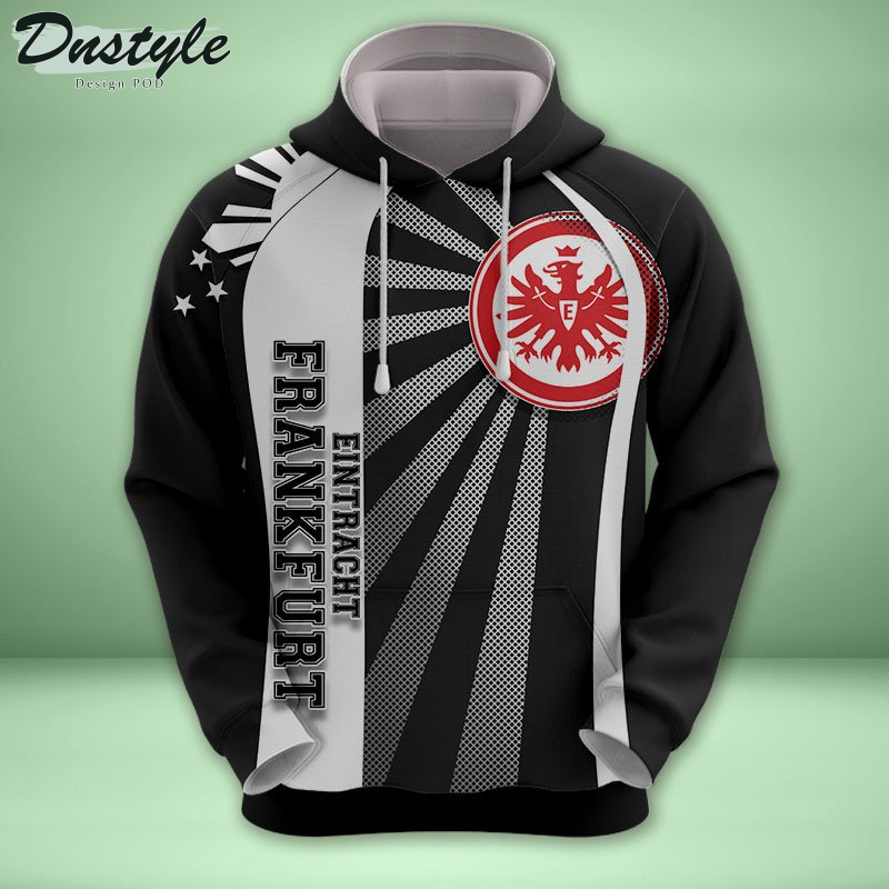 Eintracht Frankfurt Allover bedrucktes Hoodie-T-Shirt