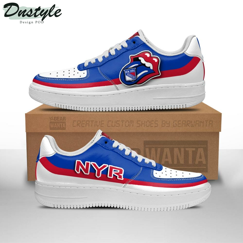 NY Rangers Air Sneakers Air Force 1 Shoes Sneakers