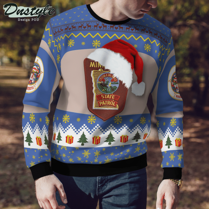 Minnesota State Patrol Ugly Merry Christmas Sweater