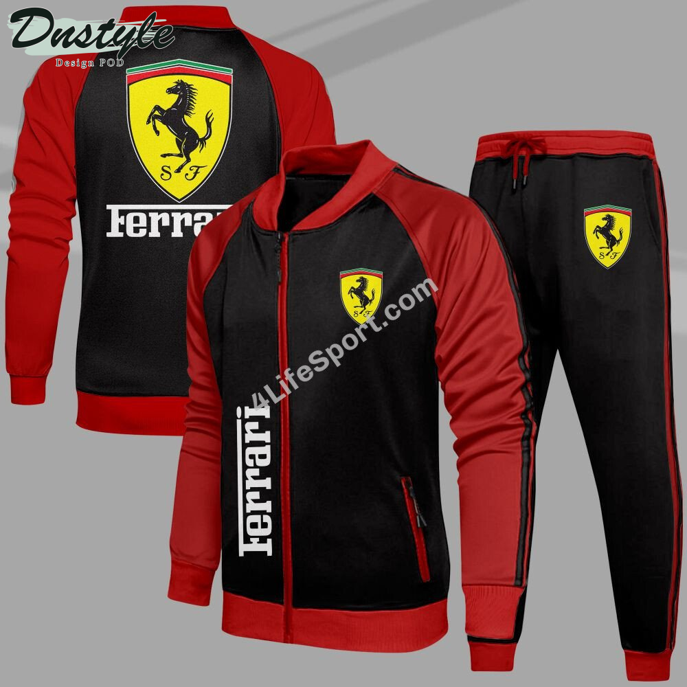 Ferrari Tracksuits Jacket Bottom Set