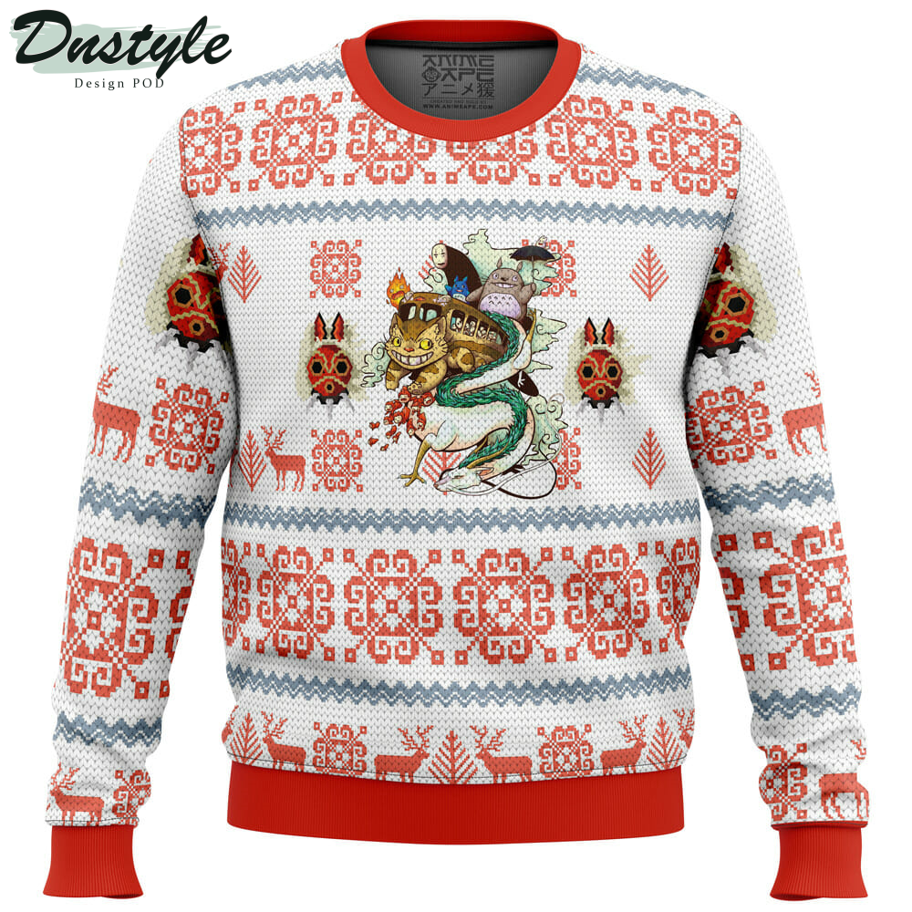 Studio Ghibli Light Ugly Christmas Sweater