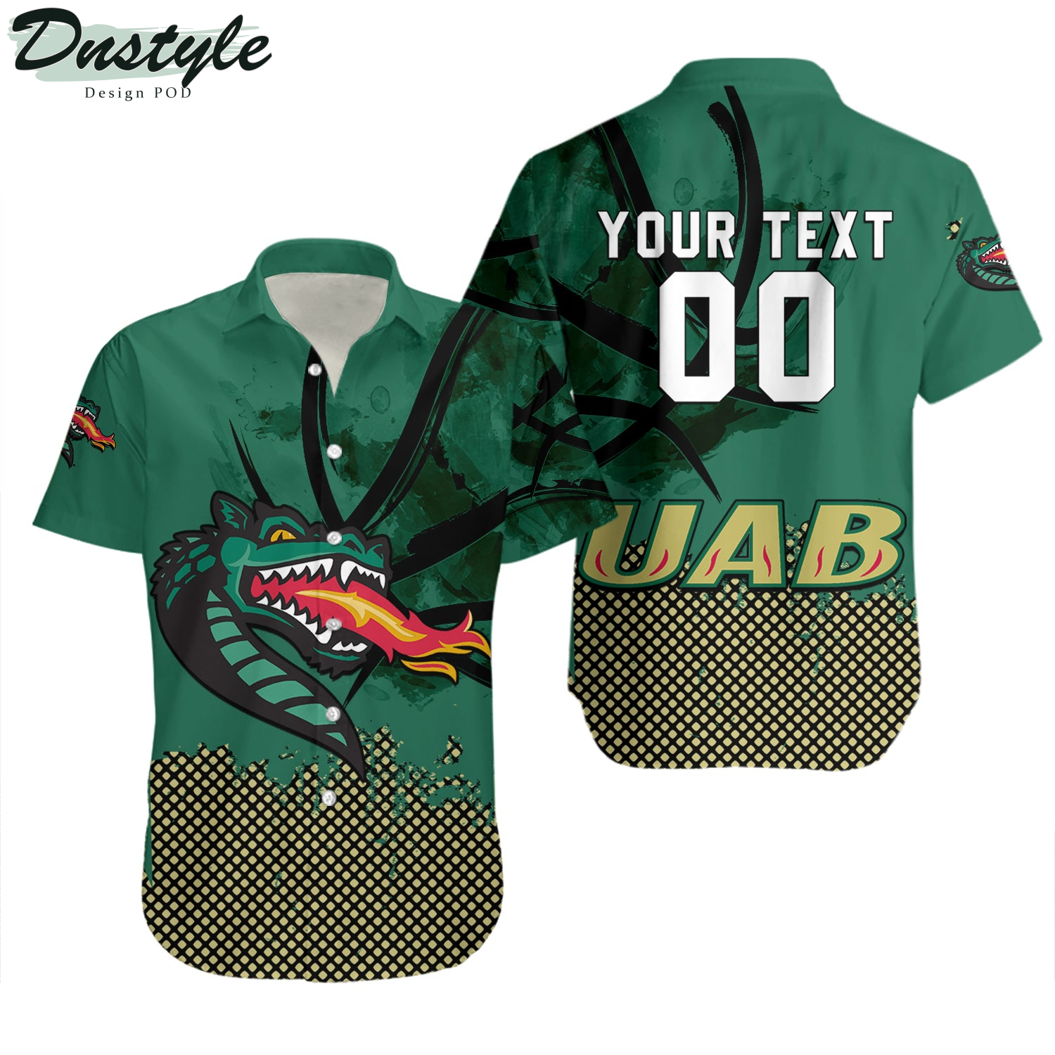 UAB Blazers Basketball Net Grunge Pattern Hawaii Shirt