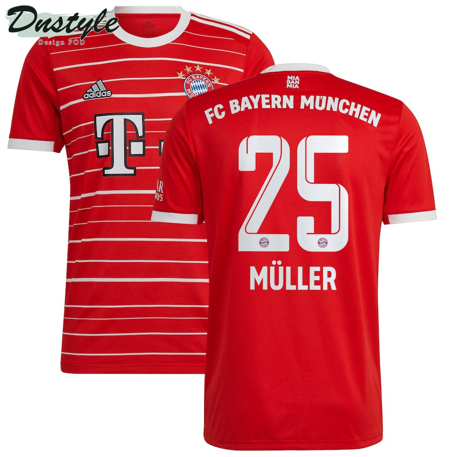 Thomas Muller #25 Bayern Munich 2022/23 Home Player Jersey - Red