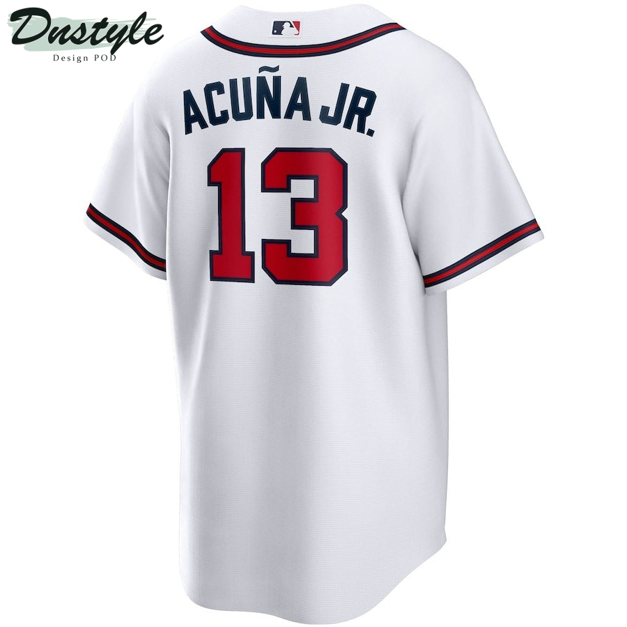 Men’s Atlanta Braves Ronald Acuna Jr. Nike White Home Replica Player Name Jersey
