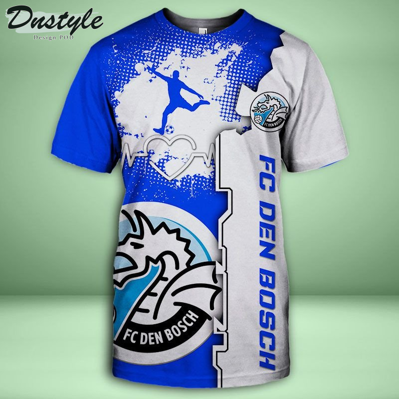 FC Den Bosch T-shirt met capuchon en all-over print
