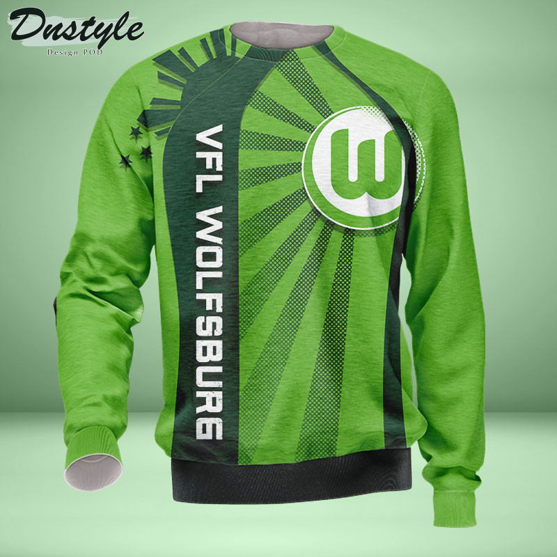 VfL Wolfsburg Allover bedrucktes Hoodie-T-Shirt