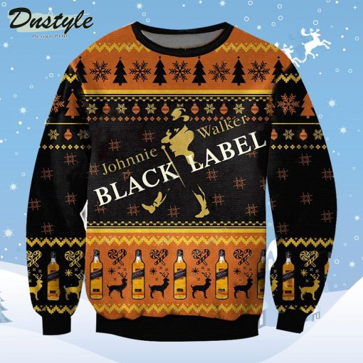 Johnnie Walker Black Label Christmas Ugly Sweater
