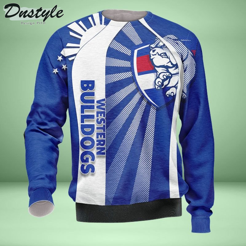 Western Bulldogs all over printed hoodie t-shirt