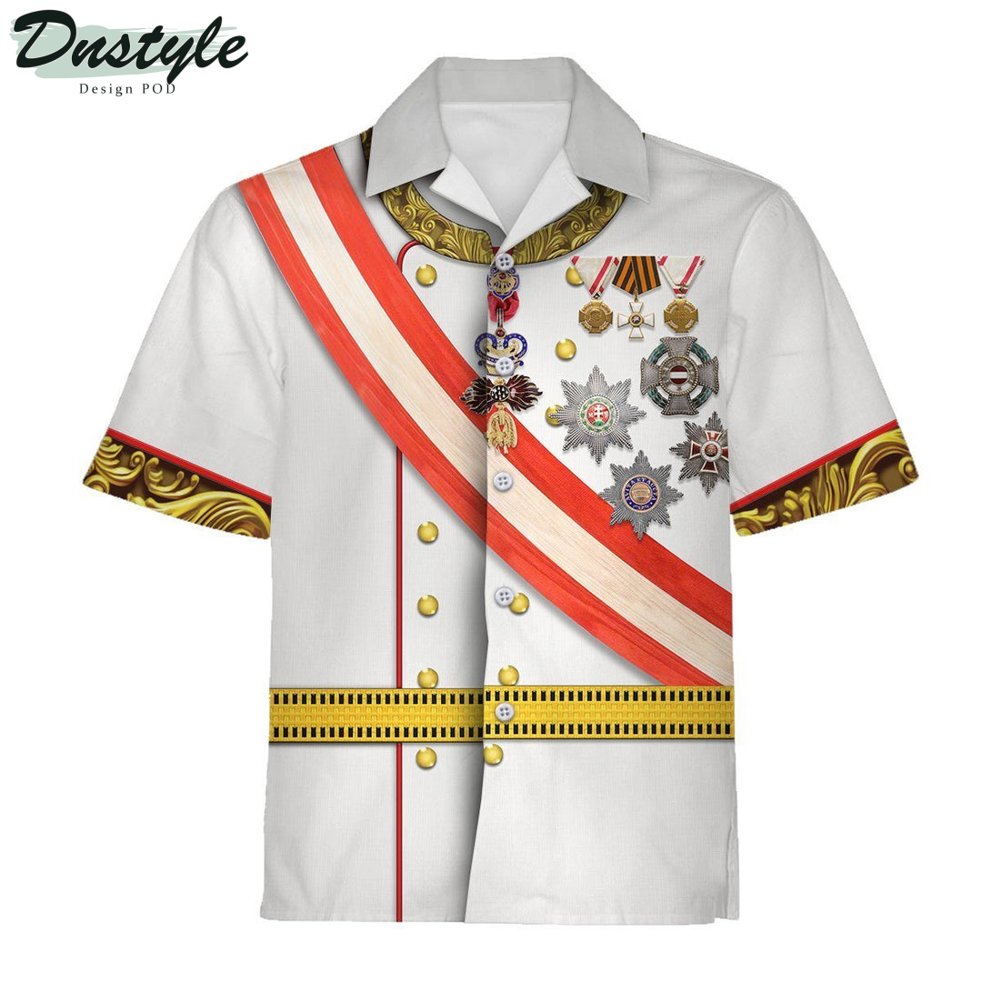 Emperor Franz Joseph I Austria Hawaiian Shirt And Short