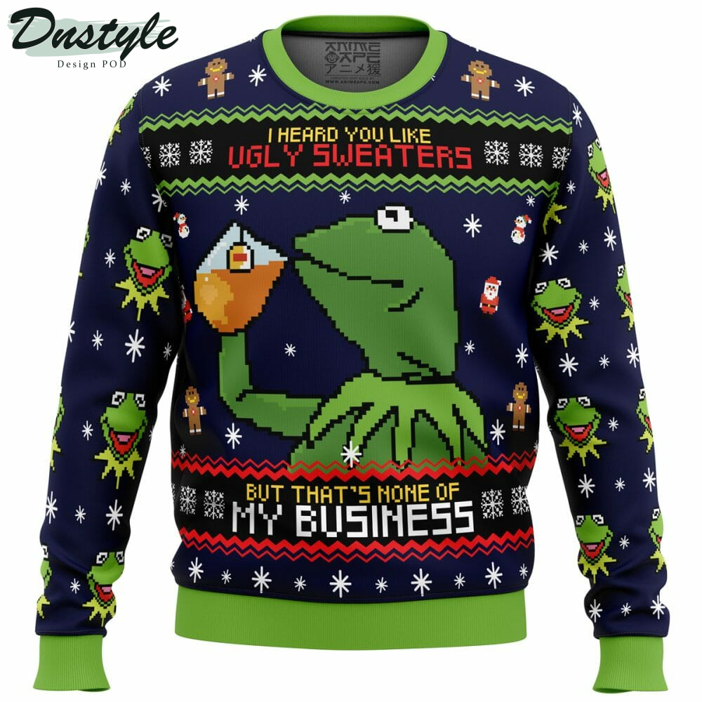 Kermit the Frog Ugly Christmas Sweater
