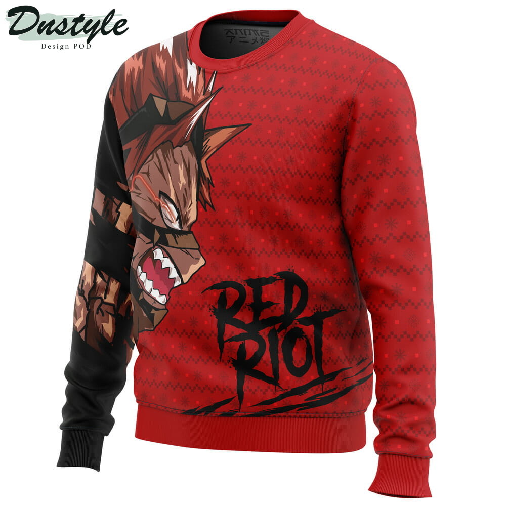 Unbreakable Red Riot My Hero Academia Ugly Christmas Sweater