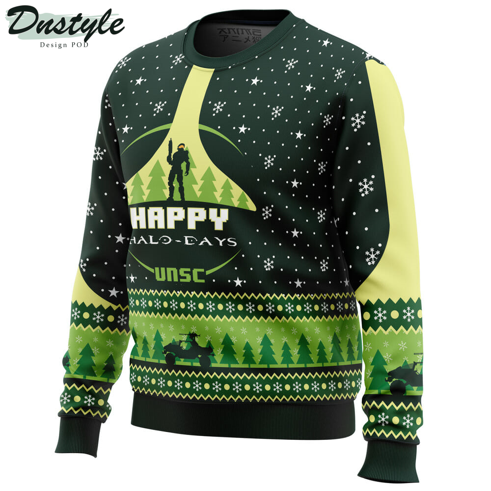 Happy Halo-days Halo Ugly Christmas Sweater