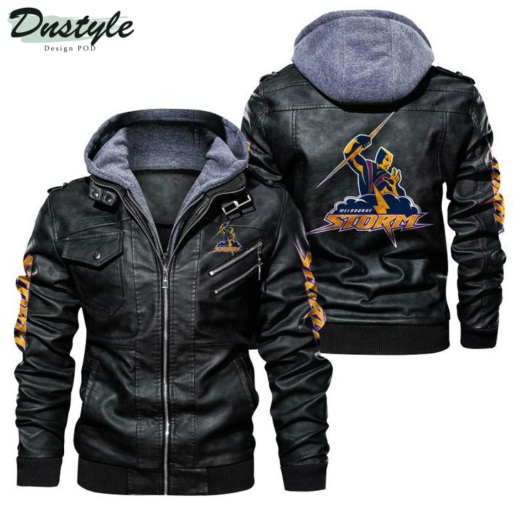 Melbourne Storm Leather Jacket