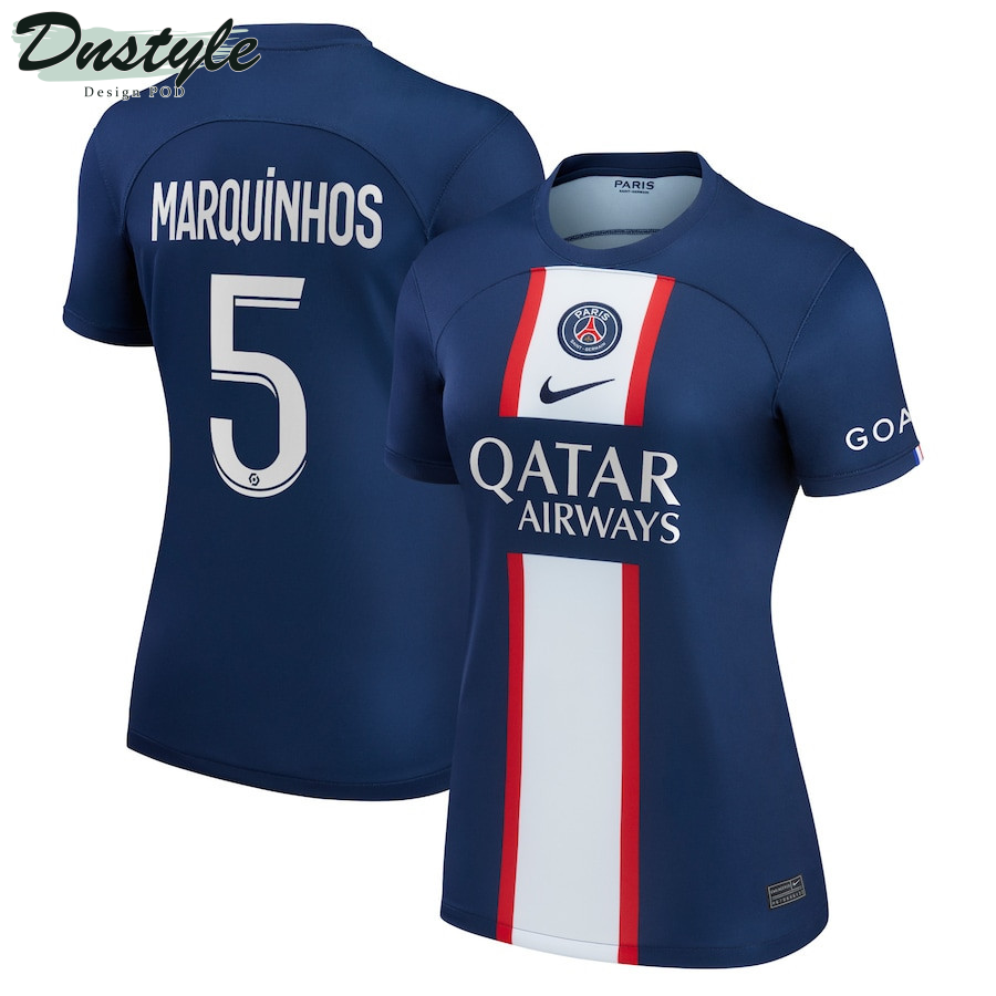 Marquinhos #5 Paris Saint-Germain Women 2022/23 Home Player Jersey - Blue