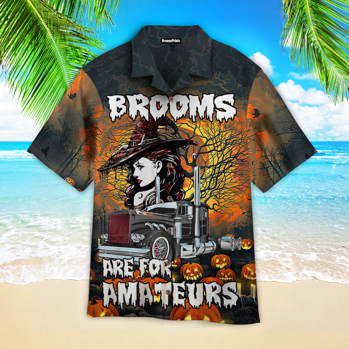 Halloween Brooms Are For Amateurs Hawaiian Shirt
