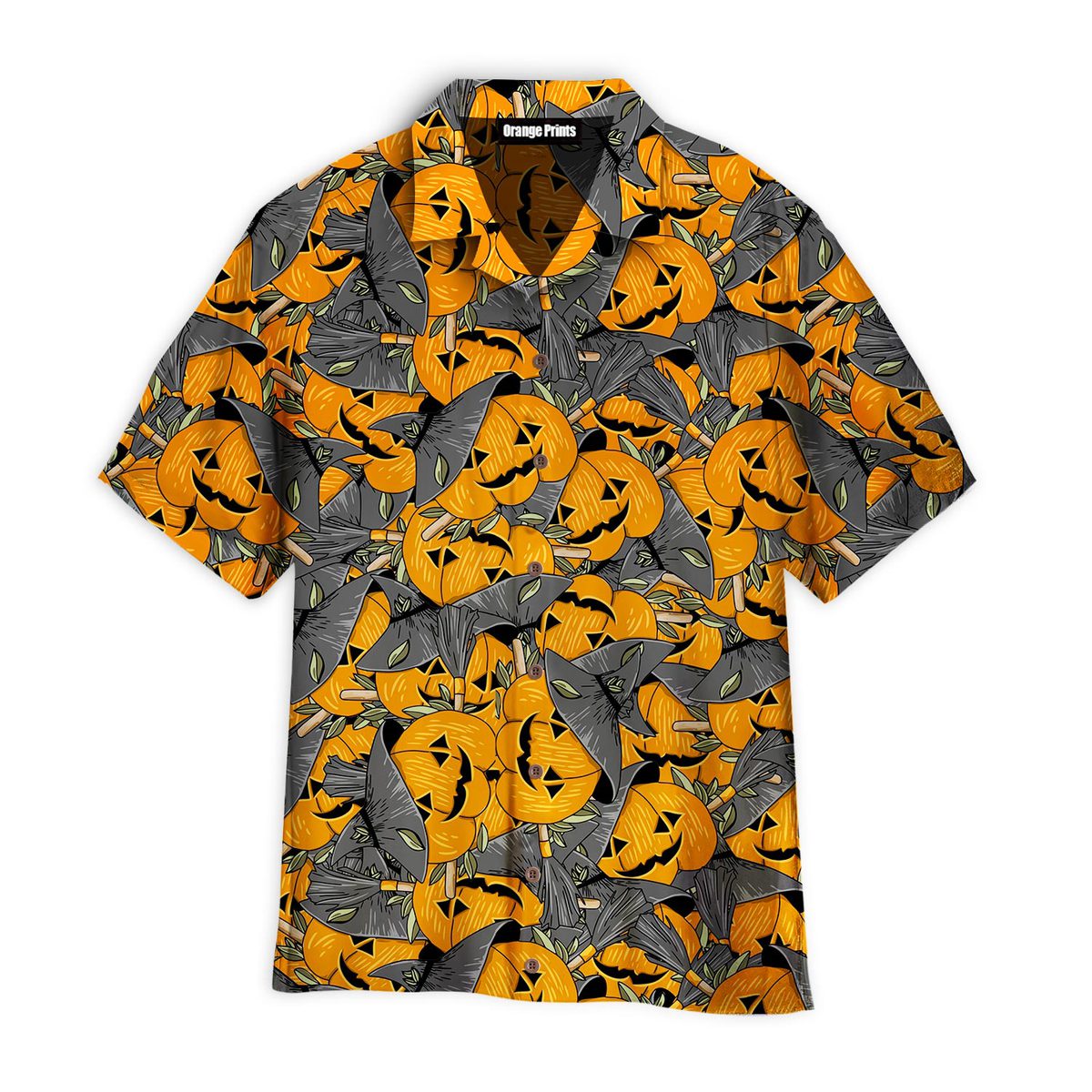 Pumpkin x Witch Pattern Halloween 2022 Hawaiian Shirt