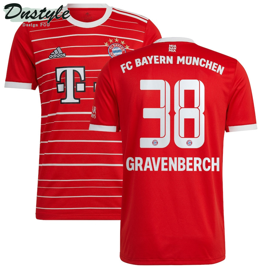 Ryan Gravenberch #38 Bayern Munich Youth 2022/23 Home Player Jersey - Red