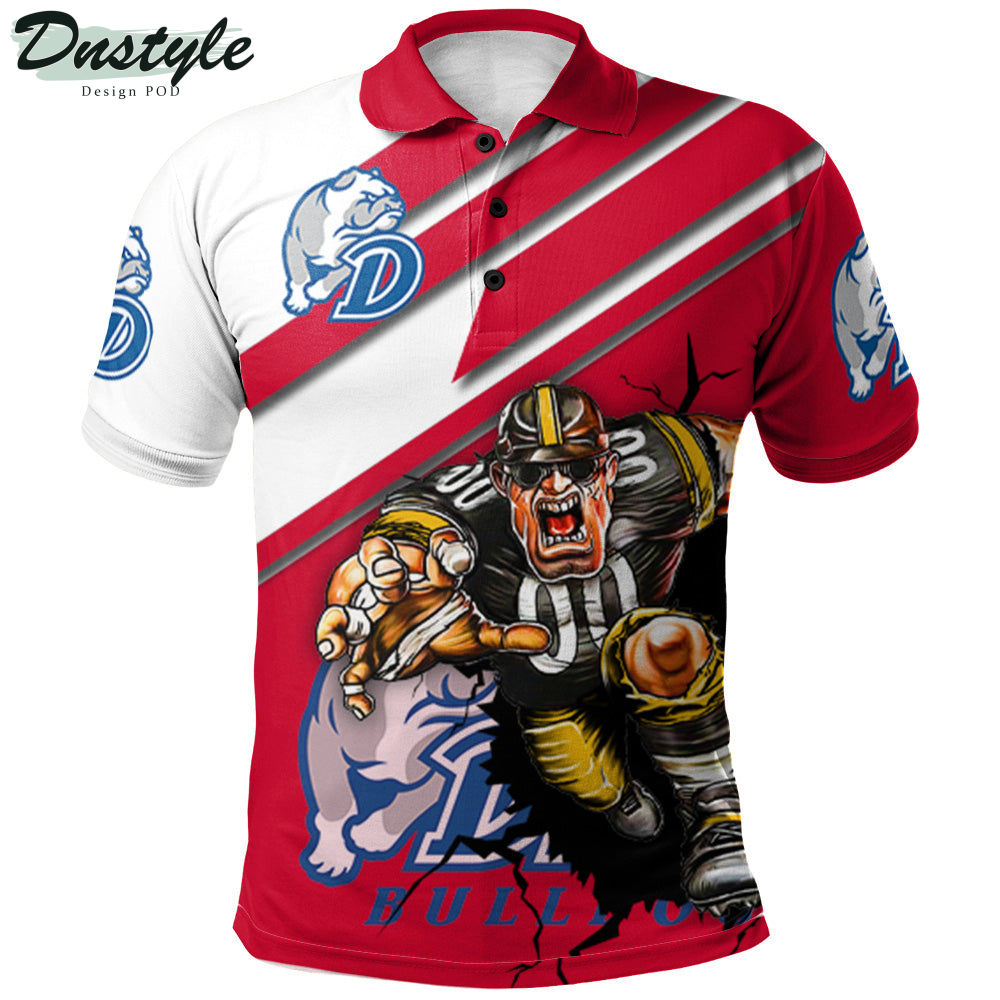 Drake Bulldogs Mascot Polo Shirt