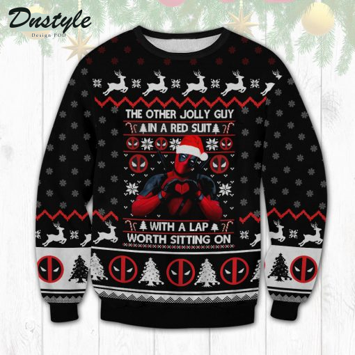 Deadpool The Other Jolly Guy Black Ugly Sweater