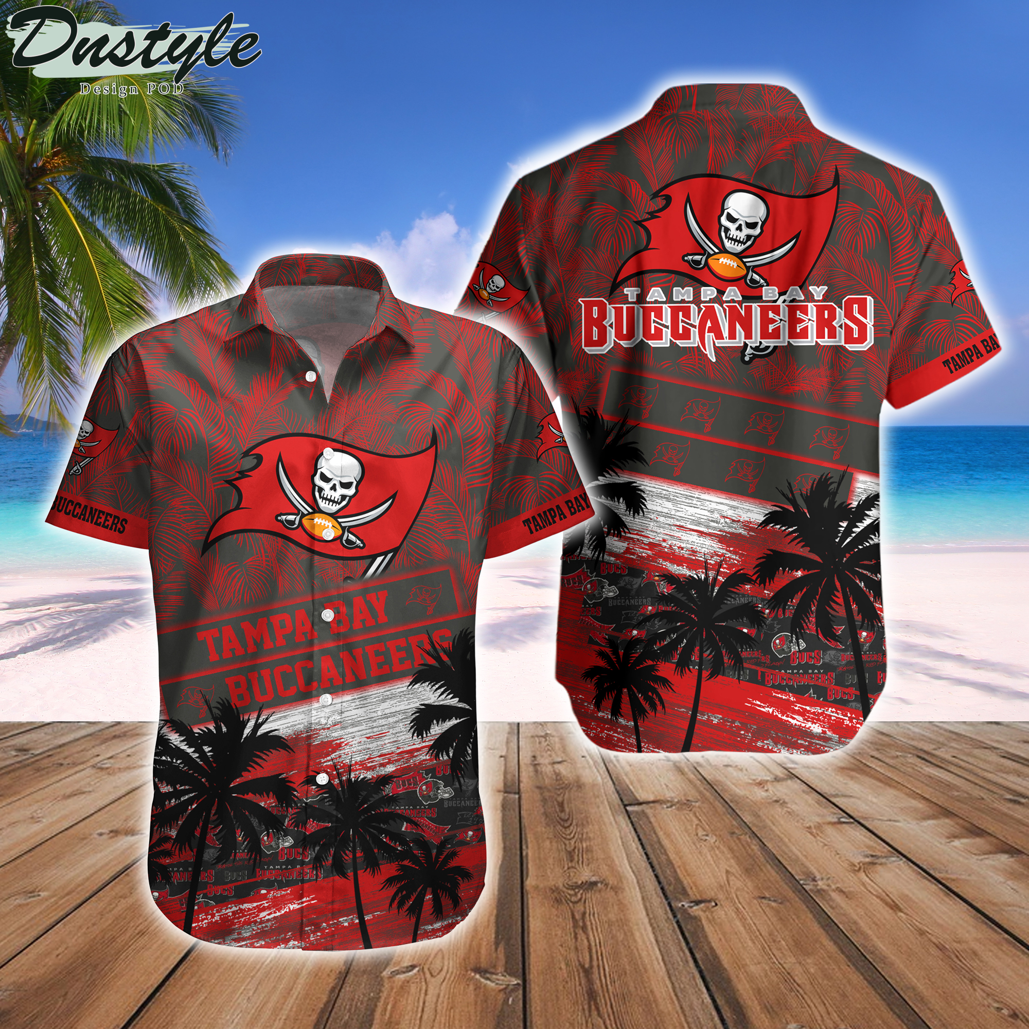 Tampa Bay Buccaneers Team NFL Hawaiian Shirt And Beach Short