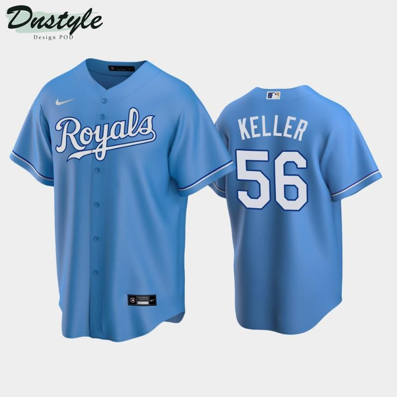 Royals #56 Brad Keller Alternate Jersey Light Blue MLB Jersey