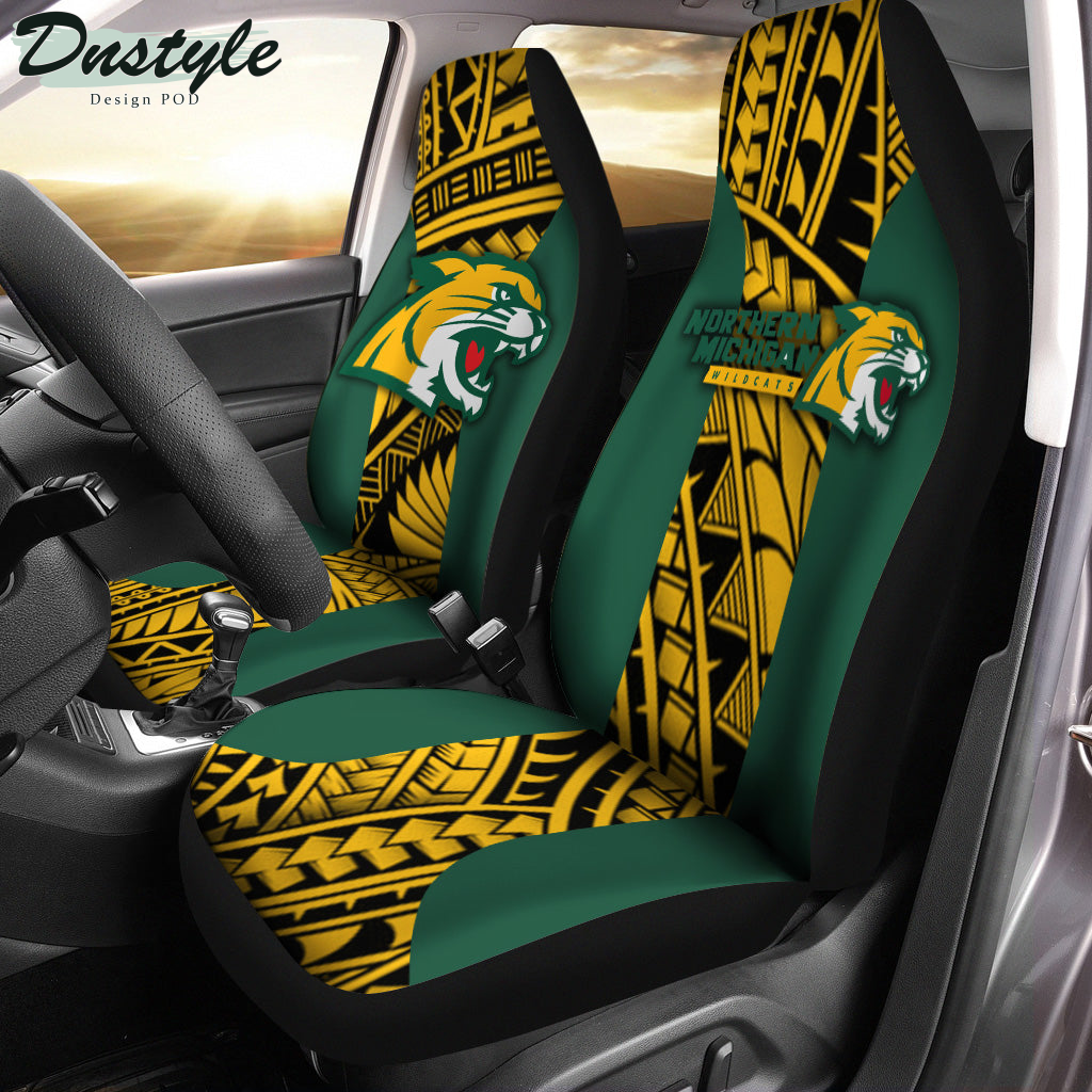 Northern Michigan Wildcats Polynesian Car Seat Cover