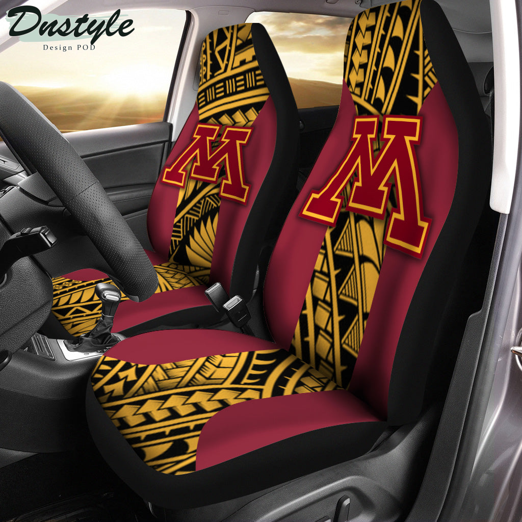 Minnesota Golden Gophers Polynesian Car Seat Cover