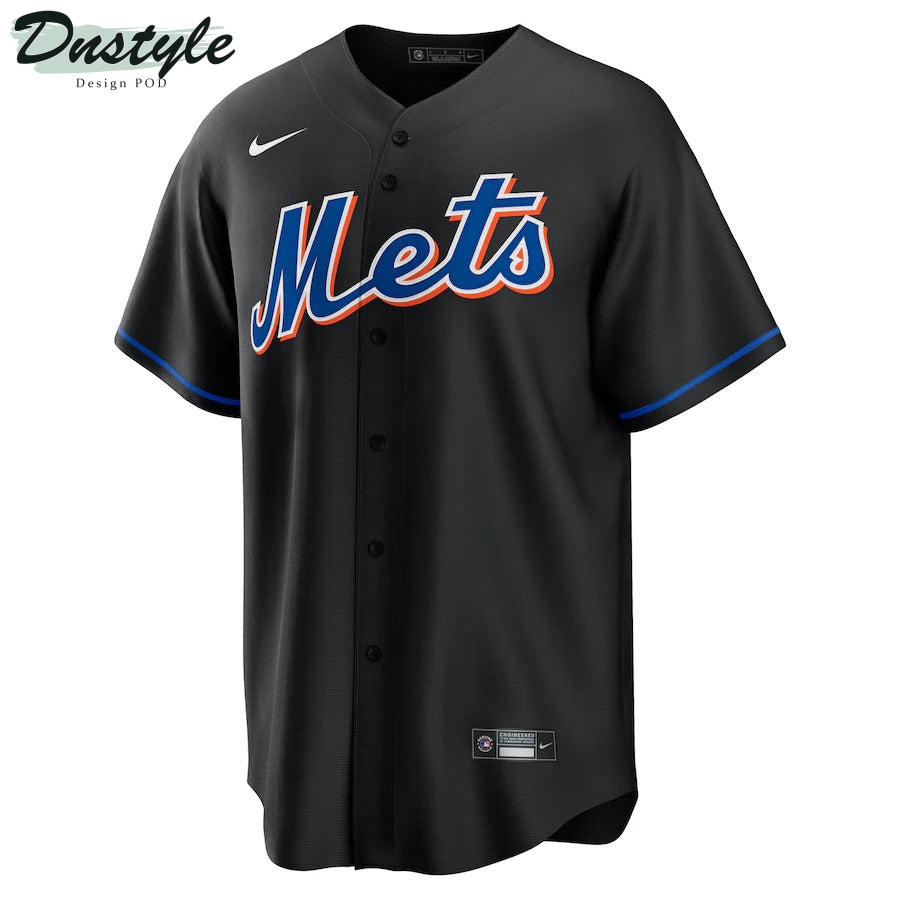 Men's New York Mets John Franco Nike Black 2022 Alternate Replica Player Jersey