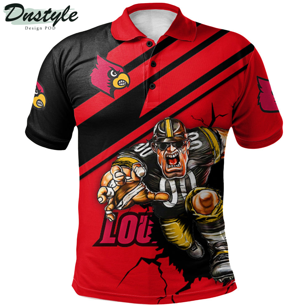 Louisville Cardinals Mascot Polo Shirt