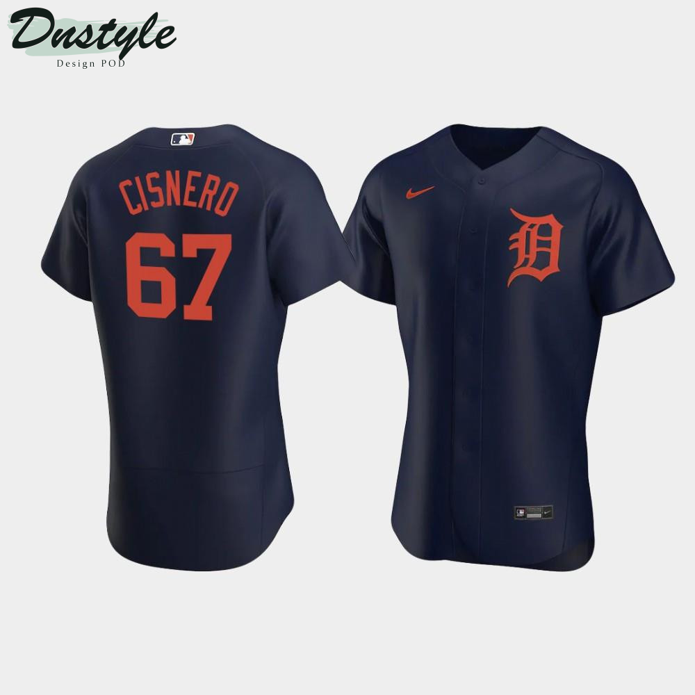 Jose Cisnero #67 Detroit Tigers Navy Alternate Jersey MLB Jersey