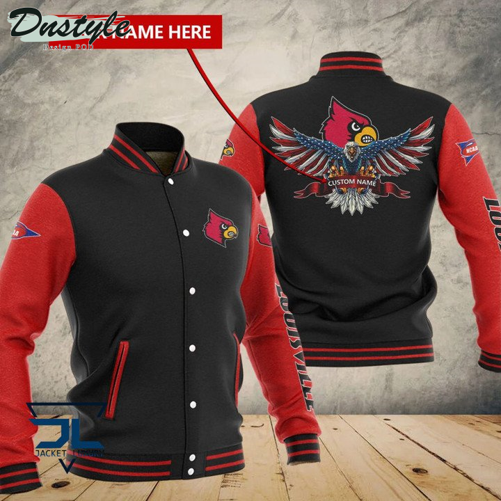 Louisville Cardinals Custom Name Baseball Jacket