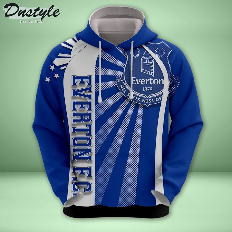 Everton all over printed hoodie tshirt
